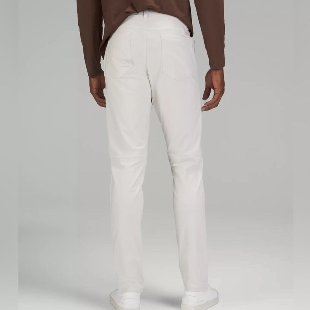 Lululemon ABC Pant Slim Fit White Five Pocket Trousers Size 34 - Picture 2 of 12